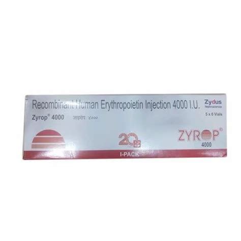 Zydus Iu Zyrop Recombinant Human Erythropoietin Injection