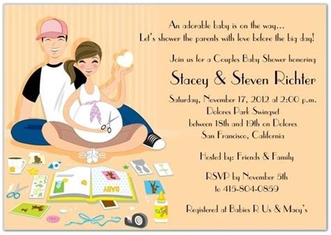 Baby shower invitations design, Couples baby shower invitation wording ...