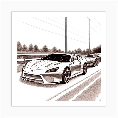 Toyota Supra Art Print by MdsArts - Fy