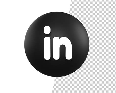 Premium Psd Linkedin Social Media D Logo Icon