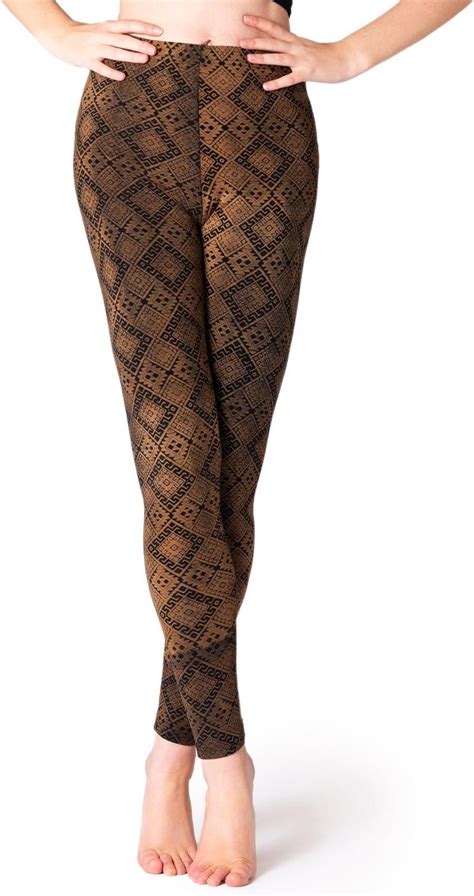 PANASIAM Legginsy Batik Ornament Spodnie Do Jogi Treningowe Fitness