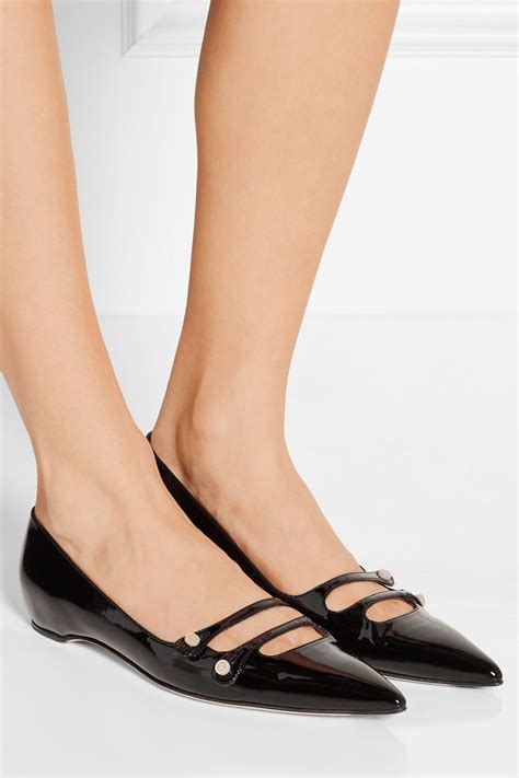 Pin By Alice Delgado On Flats Pointed Toe Flats Black Leather Ballet