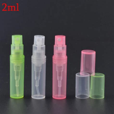 MUB 500pcs Lot 2ml Mini Perfume Sprayer Pump Sample Bottles Atomizers