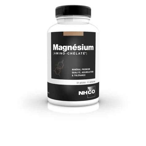 Magnésium NHCO site officiel forme bisglycinate amino chélaté