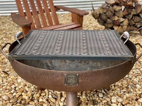 36″ Heavy Duty Handcrafted Fire Pit Cooking Grate Custom Fire Pits