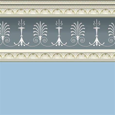 The Dolls House Emporium Georgian Blue Wallpaper