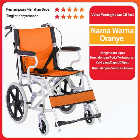 Kursi Roda Lipat Portable Traveling Kursi Roda Medis Korsi Roda Travel