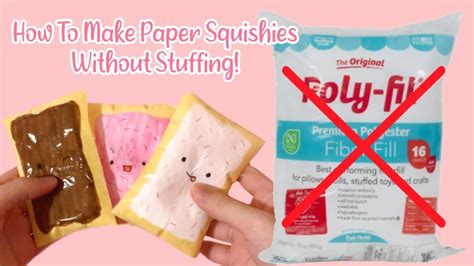 How To Make A Paper Squishy Without Cotton Diy Paper Squishy