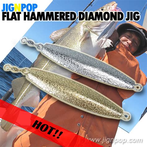 Jignpop Flat Hammered Diamond Jig