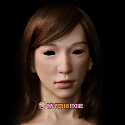 Sf N17 Soft Silicone Realist Human Face Crossdress Full Head Female