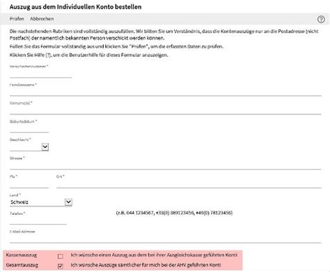 Individuellen Kontoauszug Bestellen Ostschweizerische Ausgleichskasse