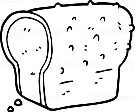 line drawing cartoon wholemeal bread 45291014 PNG