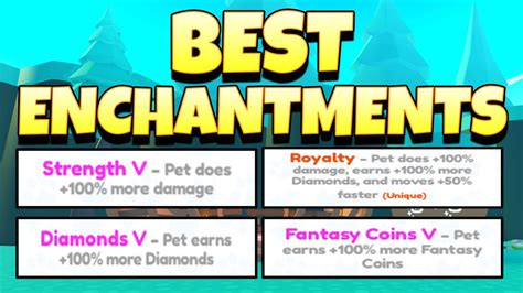 Best Enchants To Get In Pet Simulator X Roblox Youtube