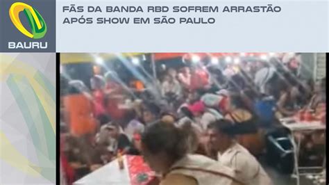 Fãs da banda RBD sofrem arrastão após show em São Paulo YouTube