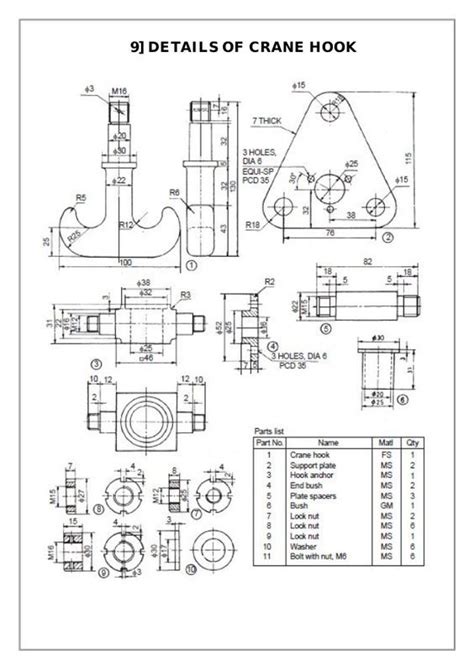 Crane Hook Tutorial Solidworks Solidworks Tutorial Autocad Isometric Drawing Solidworks