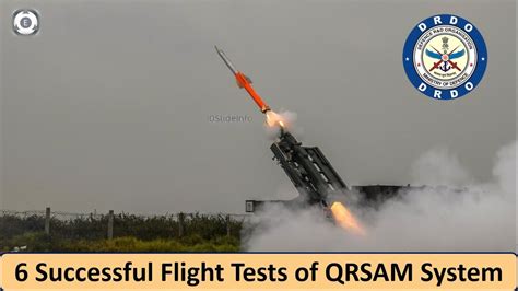 6 Successful Flight Tests Of Qrsam System Drdo And Indian Army Youtube