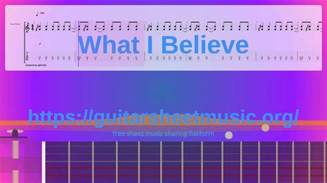 What I Believe Sheet Music Free Synthesia Piano YouTube