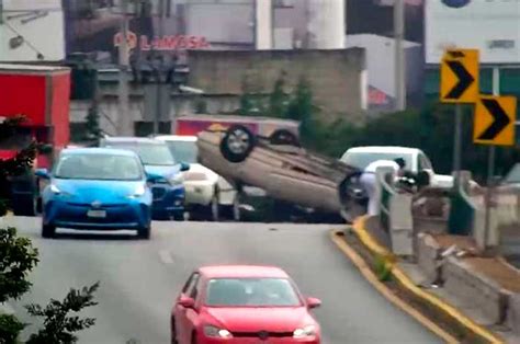 Toluca Aparatosa Volcadura Se Registra En Paseo Tollocan