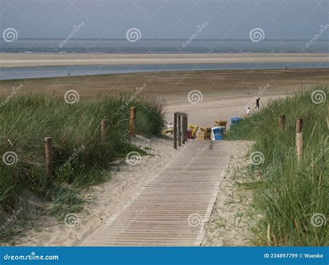 The Beach of Langeoog at the North Sea Stock Image - Image of ...