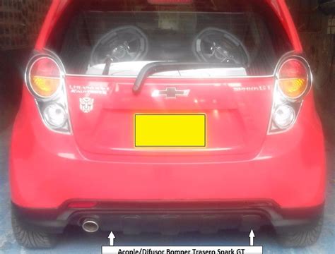 Acople Difusor Bomper Trasero Para Chevrolet Spark Gt 299 000 En