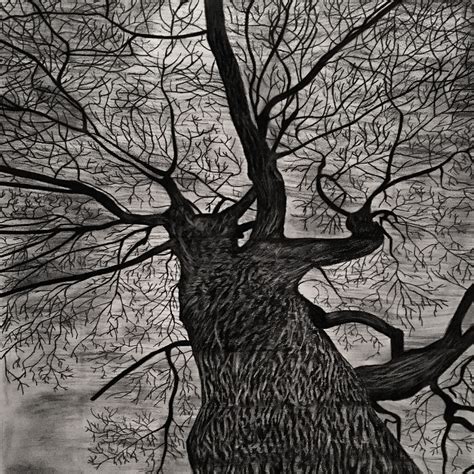 Charcoal Art Tree