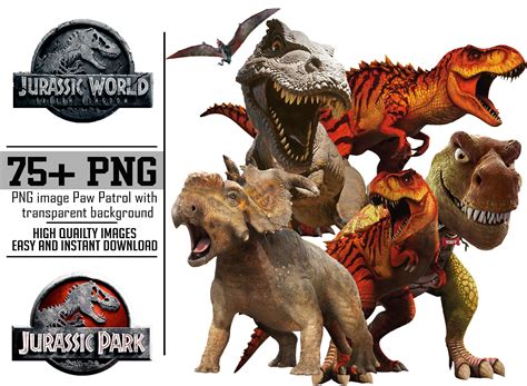 Jurassic World Jurassic Park Png Files Dinosaur Clipart Etsy