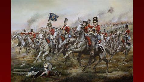 Charge Of The Scots Greys At Waterloo Painting at PaintingValley.com ...