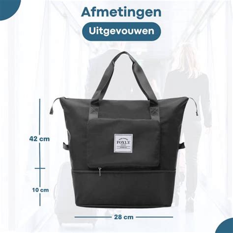 FOXLY Opvouwbare Handbagage Reistas Handbagage Formaat Reistas