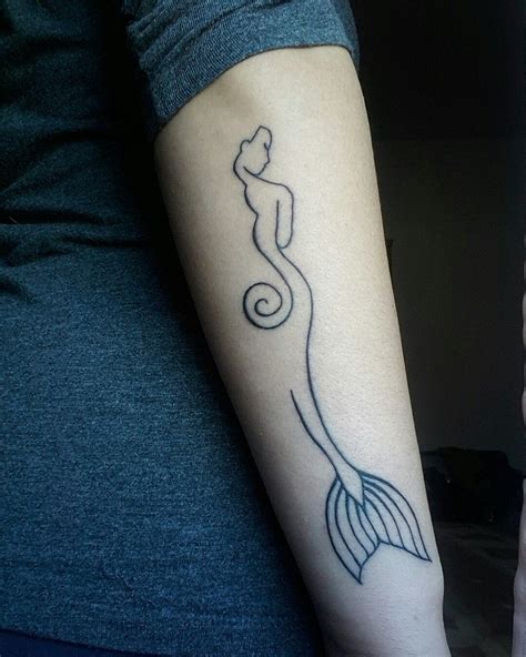 Minimalist Small Mermaid Tattoos