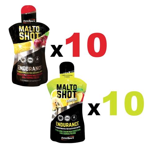 EthicSport MALTOSHOT Endurance 10 Pack CILIEGIA LIMONE E 10 Pack