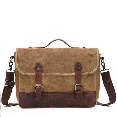 Kukuzhu Mens Handbag Vintage Canvas Shoulder Bags For Men Messenger Bag High Quality Waterproof