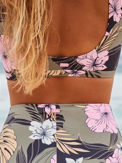 Roxy Pro The Pop Up Haut De Bikini Crop Top Pour Femme Roxy