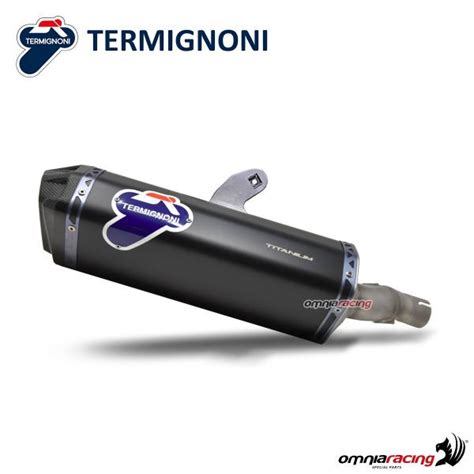 Termignoni Scream Terminale Di Scarico In Titanio Nero Racing Per