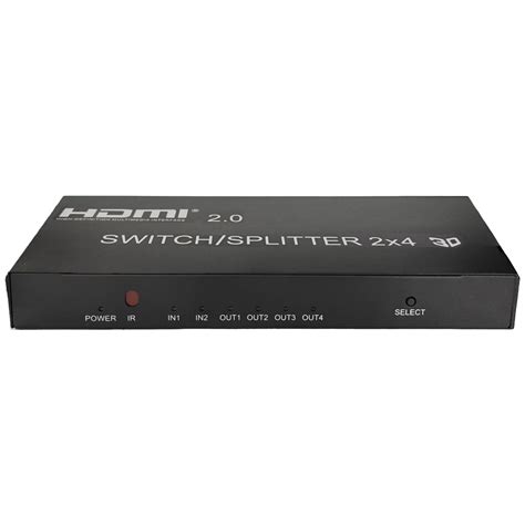 Matrix 2x4 Hdmi 2 0 Switch Splitter