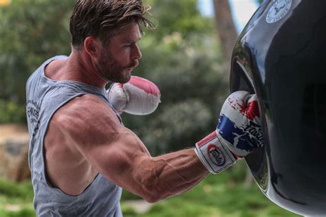 Chris Hemsworth Smashes Bags In Preparation For Extraction 2