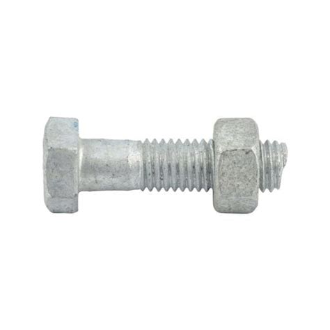 Zenith M10 X 40mm Hot Dip Galvanised Hex Head Bolts And Nuts 25 Pack