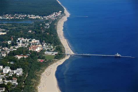 Seebad Heringsdorf Aus Der Vogelperspektive Konstruktion Der Seebr Cke