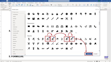 insertar iconos igf instituto galego de formacion