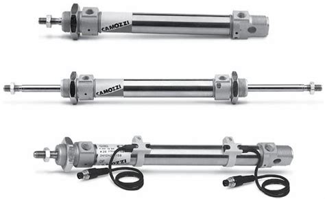 Pneumatic Cylinder Single Acting Double Acting Anodized Aluminum