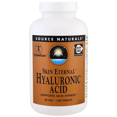 Source Naturals Skin Eternal Hyaluronic Acid 50 Mg 240 Tablets Iherb