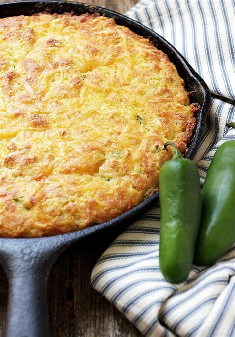 Moist Jalapeno And Cheese Skillet Cornbread Skillet Cornbread Buttermilk Cornbread Cornbread