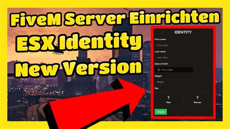 FiveM ESX Identity Installieren Und Einrichten FREE YouTube