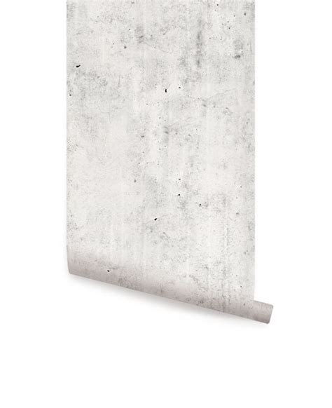 Cement Concrete Light Grey Peel And Stick Fabric Wallpaper Etsy