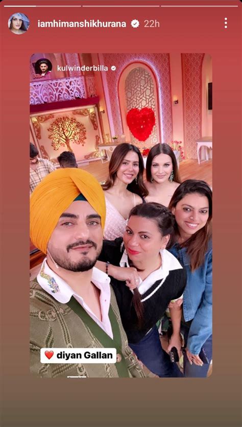 Himanshi Khurana Shares Photo With Sonam Bajwa From The Sets Of Dil