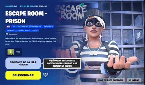 Escape Room Fortnite Códigos Los Mejores Links