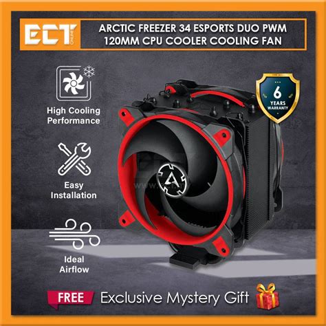 Arctic Freezer Esports Duo Pwm Mm Cpu Cooler Cooling Fan For