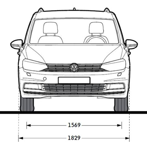 Vw Touran Ii Abmessungen Technische Daten L Nge Breite H He