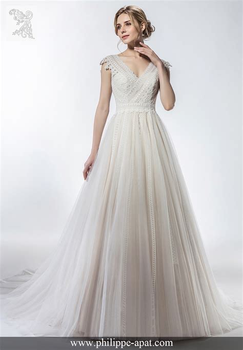 Robe De Mari E Ivoire L Charlotte Amalie Dentelles Tulle