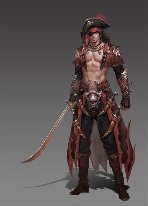 Artstation Pirate【贰零壹贰】 Ares 王嘉燚 Pirate Art Fantasy Art Men