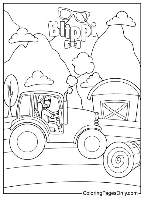 Blippi Coloring Pages Coloringpagesonly